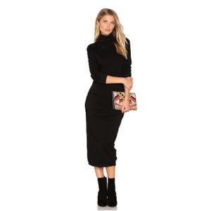 James Perse Midi Turtleneck Dress Size 3